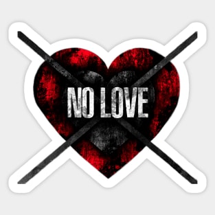 No love Sticker